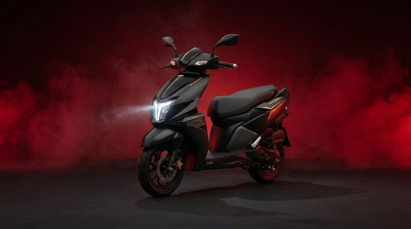 TVS Ntorq scooter ready to ride with HYPRRIDE