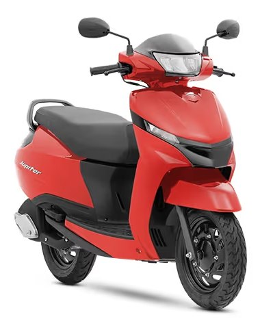 TVS Jupiter 110 in red