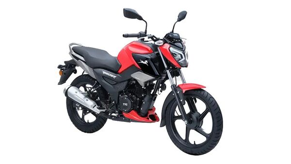 TVS Raider 125 in red and black
